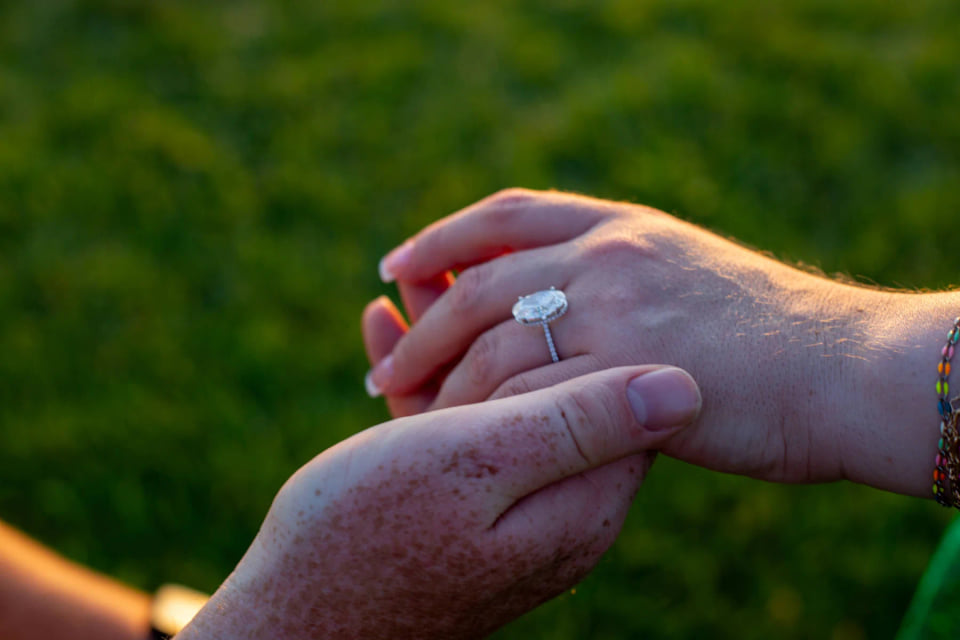 Lydia’s engagement ring