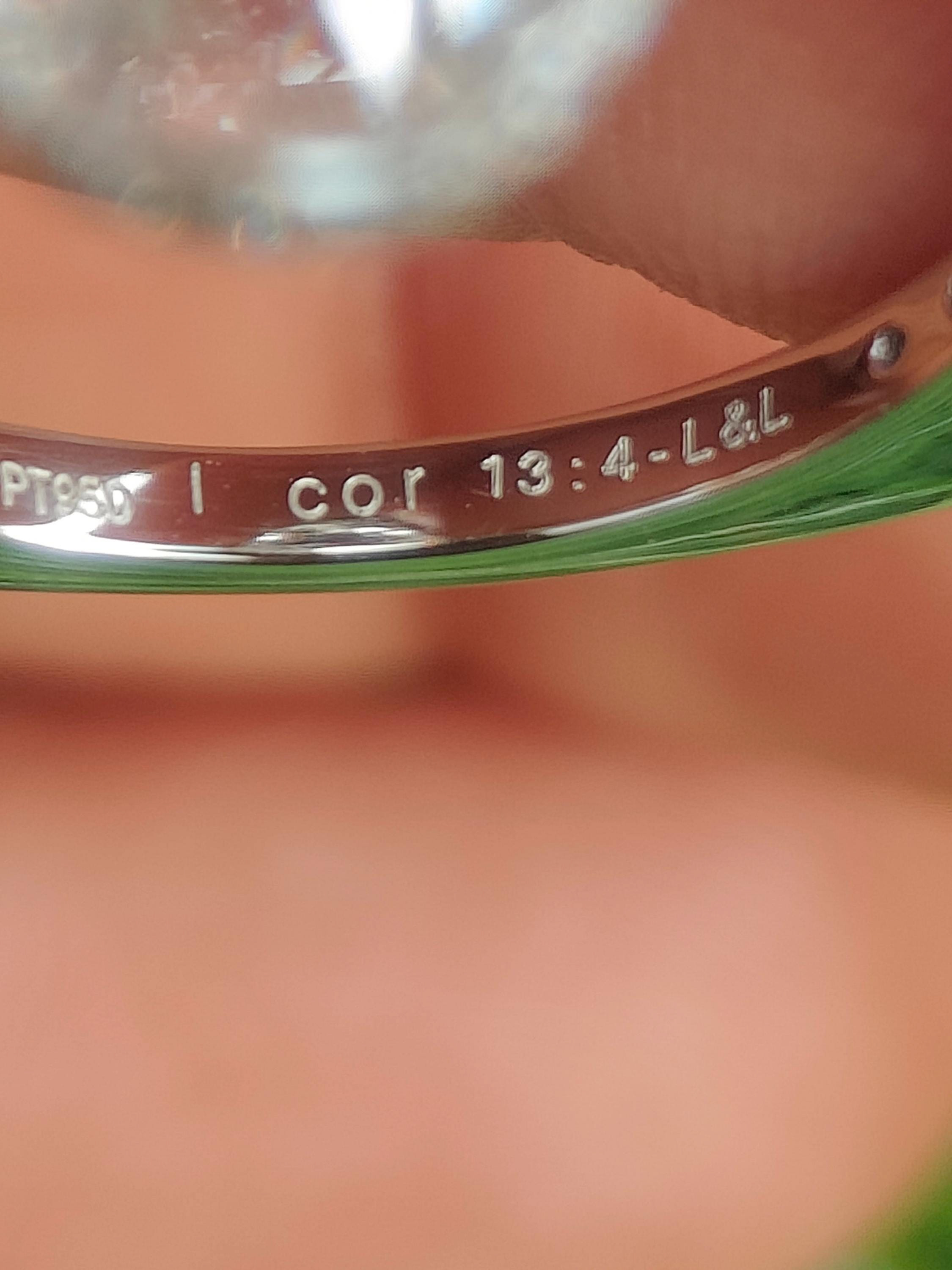 Inside of the ring engraved with cor 13:4 — L&L