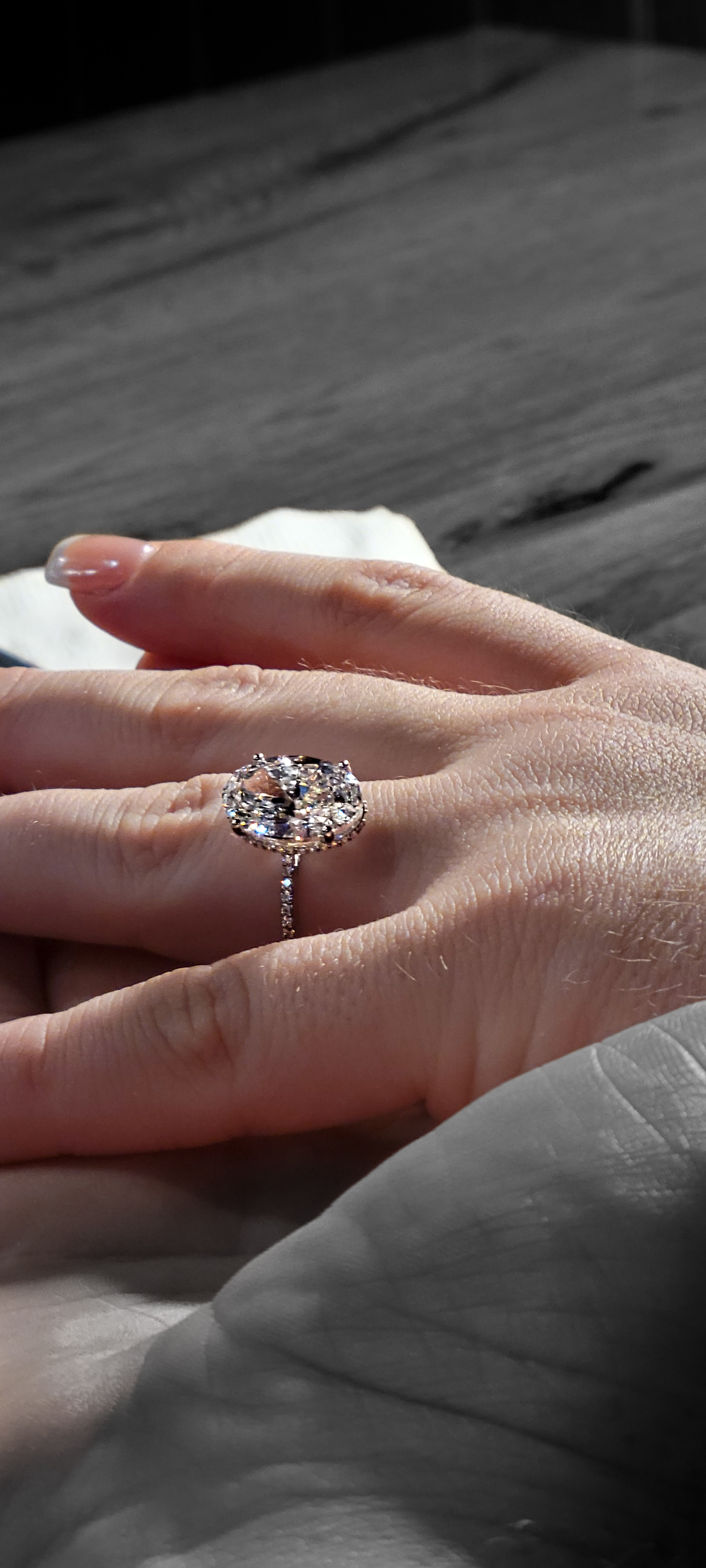 Lydia's engagement ring